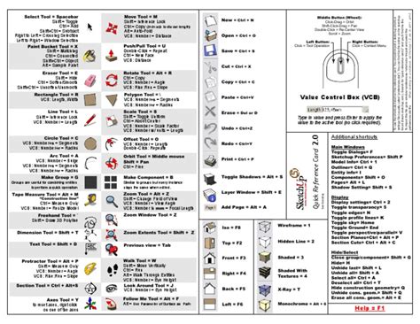 SKETCHUP Keyboard Shortcuts Control Key Double Click