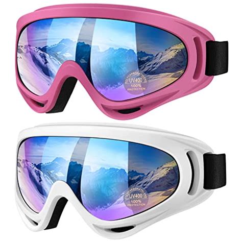 Ski Goggles, Pack of 2 Quick Glasses with UV Protection, Anti-Fog ... - balustradellc