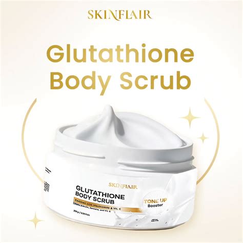 SKINFLAIR Glutathione Body Scrub Tone Up Booster 250gr - balustradellc