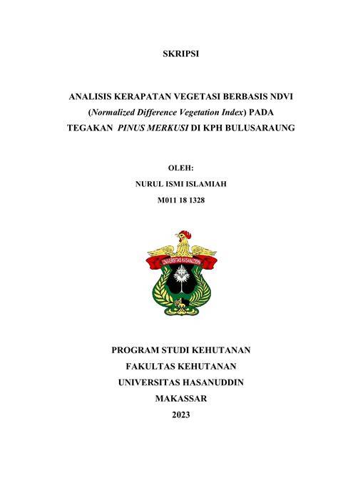 SKRIPSI ANALISIS KERAPATAN VEGETASI BERBASIS NDVI - raincitystudios.com