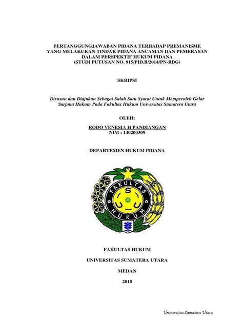 SKRIPSI Diajukan sebagai salah satu syarat untuk memperoleh gelar ... - balustradellc