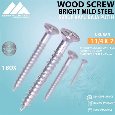 Skrup Kayu / Wood Screw - Multi Baja - balustradellc