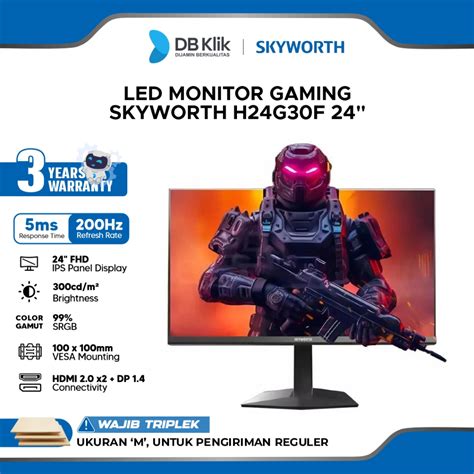Skyworth LED Monitor Gaming 24" IPS FHD 200Hz HDR10 - H24G30F Layar … - wintechmobiles.com