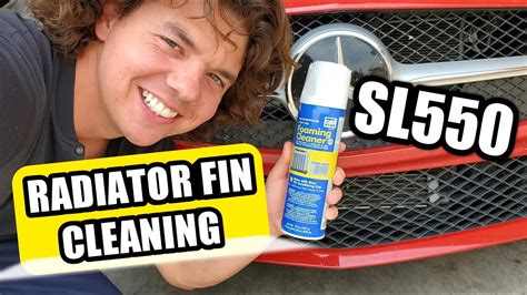 SL550 Radiator Fin Cleaning with Coil Cleaner - balustradellc