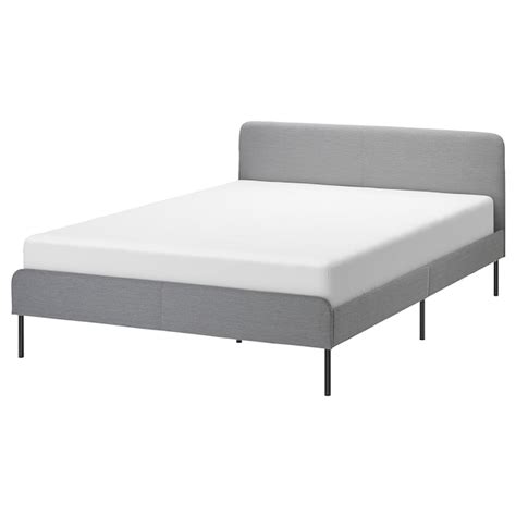 SLATTUM bed frame with upholstery 140x200 cm - IKEA Club