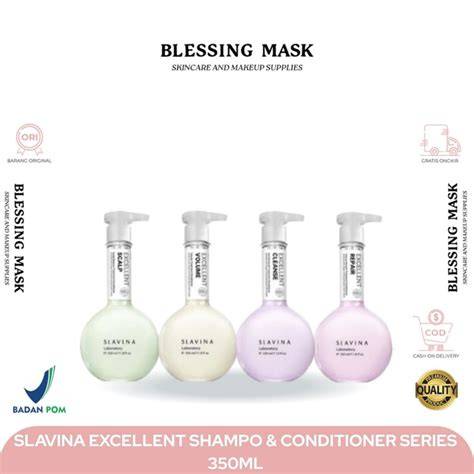 SLAVINA Excellent Repair Keratin Shampoo 350ml by Nagita Slavina ... - raincitystudios.com