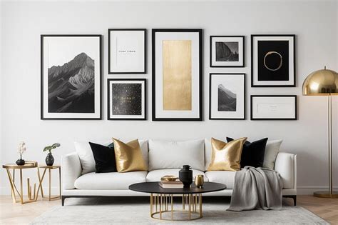 Sleek Black Gallery Frames - expert - balustradellc
