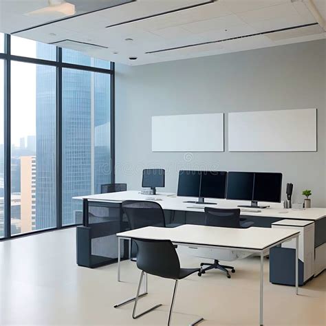 Sleek Modern Office Setting royalty-free images - muktibox.com