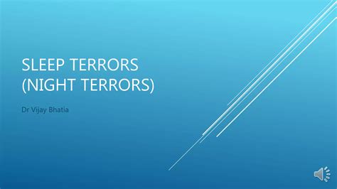 Sleep terrors (night terrors) - Symptoms and causes - Mayo Clinic - balustradellc