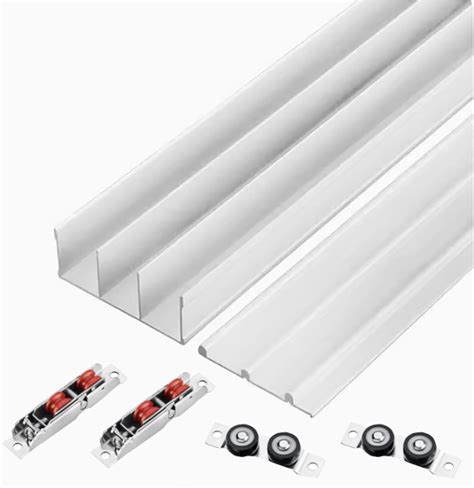 Sliding Door Track Kit, 3-Track System for Wardrobe and ... - Amazon - balustradellc