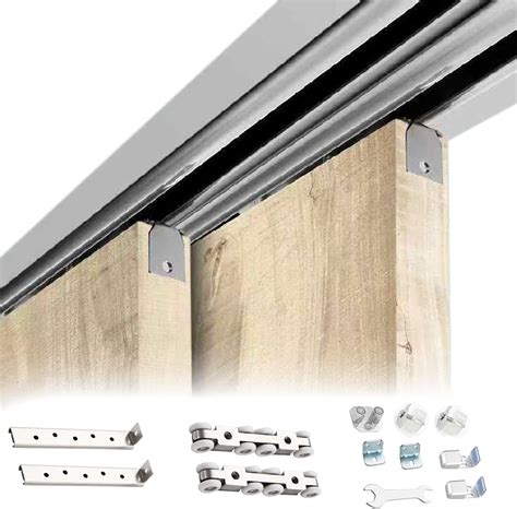 Sliding Door Track Kit - Durable Aluminum 3-Track System for Smooth ... - balustradellc