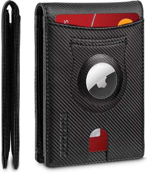 Slim Minimalist RFID Blocking Wallet for Men with AirTag Holder, … - balustradellc