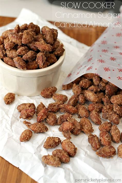 SLOW COOKER CINNAMON SUGAR CANDIED ALMONDS