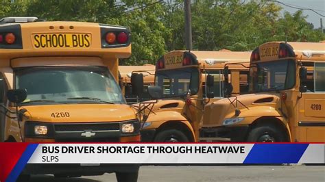 SLPS dealing with bus driver shortage through heatwave, delays expected
