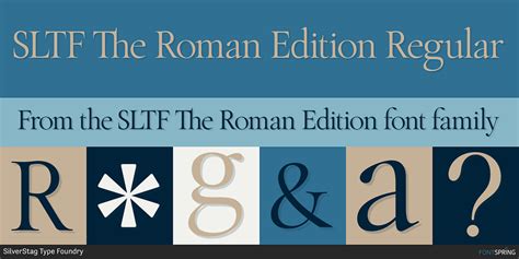 SLTF The Roman Edition - A Classical Serif Typeface - Behance - muktibox.com