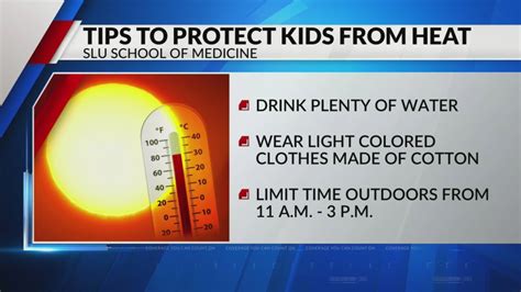SLU School of Medicine shares tips to protect kids from heat