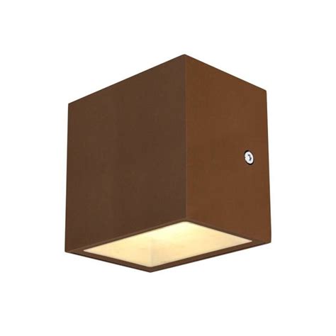 SLV Sitra Cube ROESTKLEUR wandlamp - Tuinvoordeel.eu