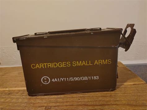 SMALL BRITISH ARMY 7.62 mm AMMO BOX eBay