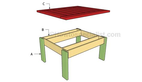 Small outdoor table plans - HowToSpecialist - balustradellc