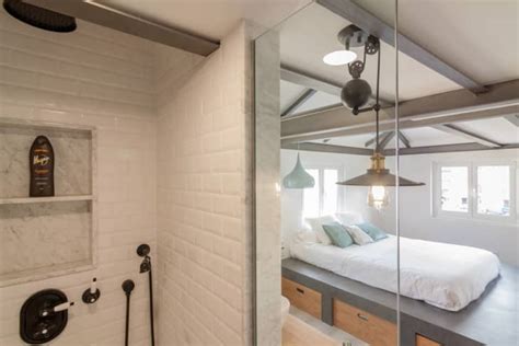 Small Space Design Ideas in an Industrial Chic Studio - balustradellc