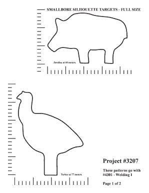 SMALLBORE SILHOUETTE TARGETS - FULL SIZE - New Mexico …