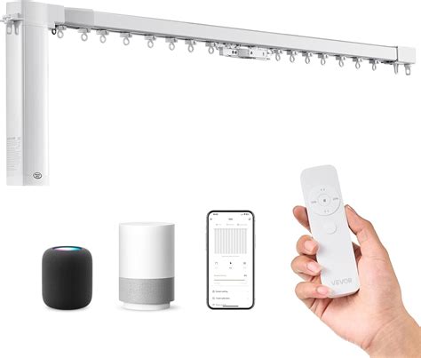 Smart Electric Curtain Track, Adjustable Motorized Curtain Track with ... - balustradellc