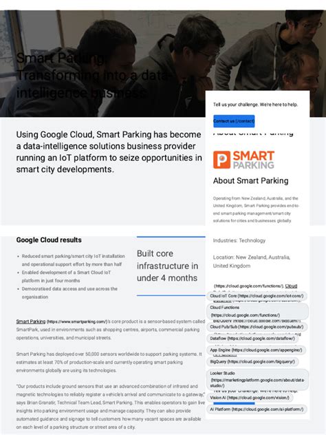 Smart Parking Case Study | Google Cloud - coolestguyplanet.net
