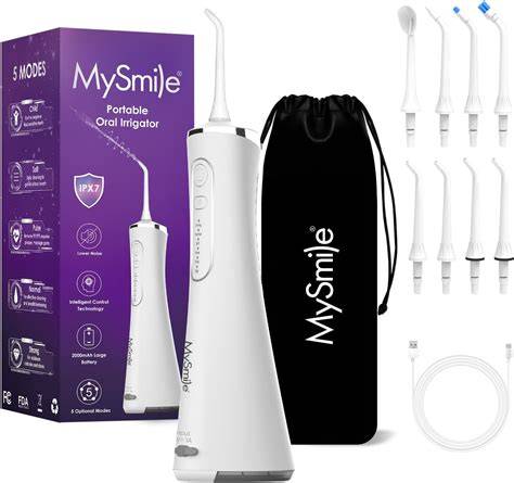 SMILE THERAPY® Water Flosser for Teeth Cordless: 5 Modes - raincitystudios.com