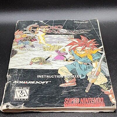 SNES Chrono Trigger Authentic Instruction Booklet Manual READ …