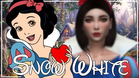 SNOW WHITE The Sims 4: Create a Sim + CC List. - YouTube