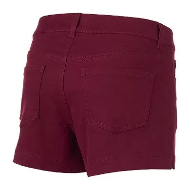 SO Juniors High-Waisted Color Shortie Shorts - amazon.com