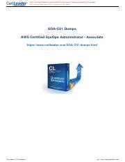 SOA-C01-KR PDF Demo