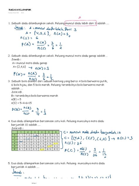 Soal Latihan Peluang dan Statistik | PDF | Probability - wintechmobiles.com