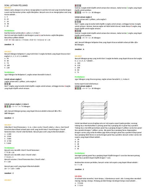 Soal Latihan Peluang Kelas 12 | PDF | Olahraga - wintechmobiles.com