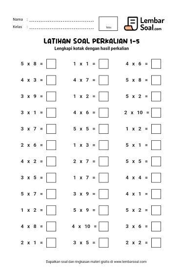 Soal Matematika Kelas 2 Sd Perkalian Dan Pembagian / Soal Matematika ... - wintechmobiles.com