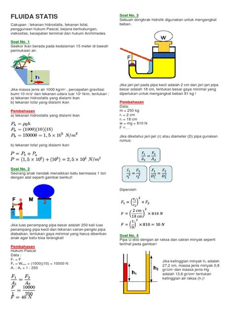 SOAL PEMBAHASAN FLUIDA STATIS - wintechmobiles.com