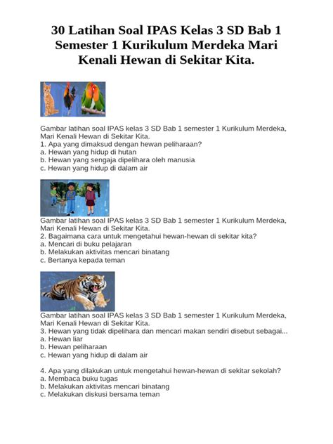 soal-soal ipas kelas 3 sd - Open the box - Wordwall - muktibox.com