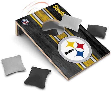 SOAR NFL Unisex Tabletop Cornhole Game and Bluetooth Speaker