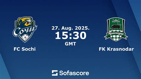 Sochi vs Krasnodar - live score, predicted lineups and H2H stats - balustradellc