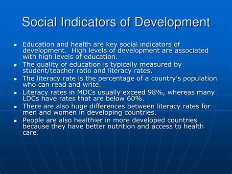 Social indicators of development - Population, … - wintechmobiles.com