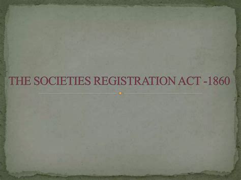 Societies Registration Act - BYJU'S - balustradellc