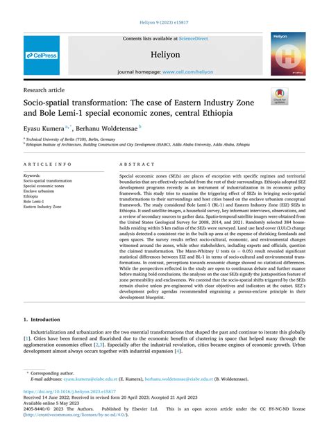 Socio-spatial transformation: The case of Eastern Industry Zone and ... - wintechmobiles.com