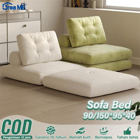 Sofa Bed Lipat Minimalis 2 Kursi Bahan Vacuum Anti Bau ... - balustradellc