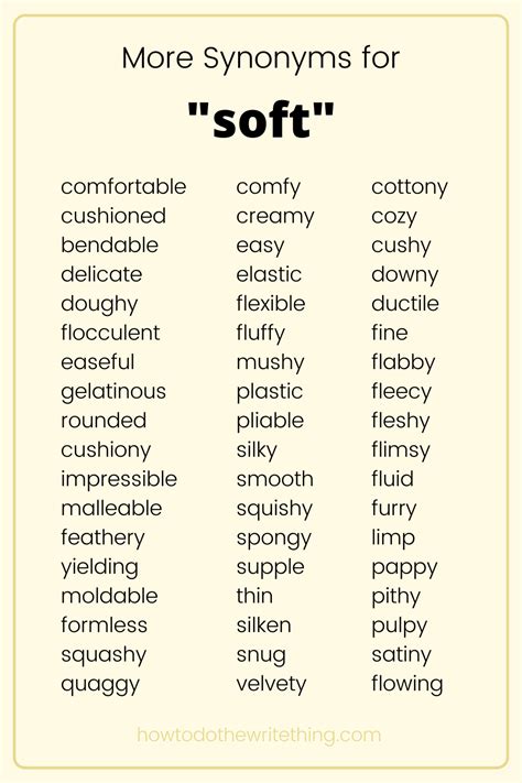 SOFT Synonyms: 188 Synonyms & Antonyms for SOFT Thesaurus…