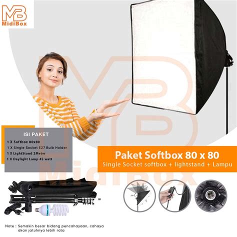 Softbox Lighting Perangkat Pengubah Cahaya untuk Foto dan Video - balustradellc