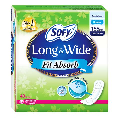 SOFY Long & Wide Feminine Care Product Information Unicharm