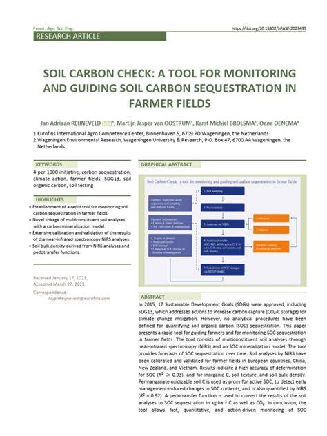 SOIL CARBON CHECK: A TOOL FOR MONITORING AND GUIDING SOIL CARBON ... - raincitystudios.com
