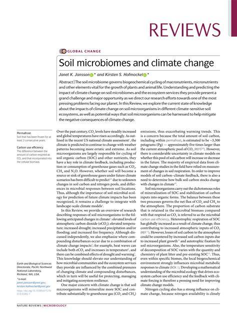 Soil microbiomes and climate change - Nature - raincitystudios.com