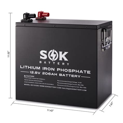 SOK 206Ah 12V - Heated LiFePO4 Lithium Battery [PRE-ORDER]