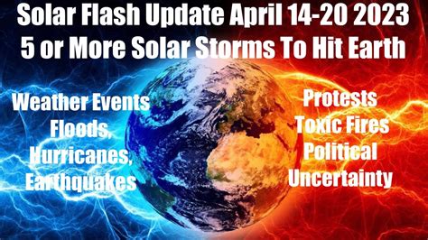 SOLAR FLASH UPDATE April 14th - 20th 2024 - 5 Solar Events Hitting …